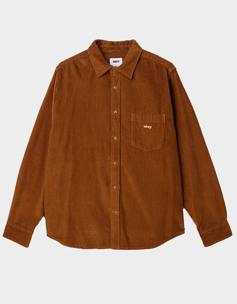 OBEY Miles Mens Woven Shirt image number 0