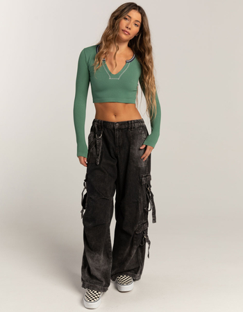 BDG Urban Outfitters Denim Strappy Womens Cargo Pants Primary Image