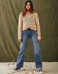 FULL TILT Essentials Open Knit Womens Pullover Sweater image number 6