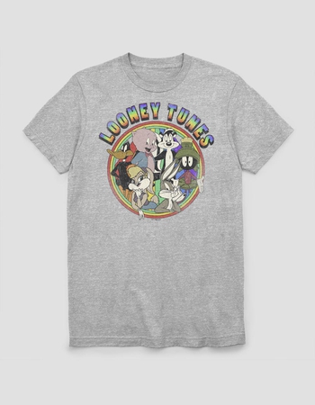 LOONEY TUNES Bugs Bunny Rainbow Logo Unisex Tee