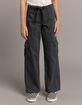 RSQ Girls Tie Waist Twill Cargo Pants image number 3
