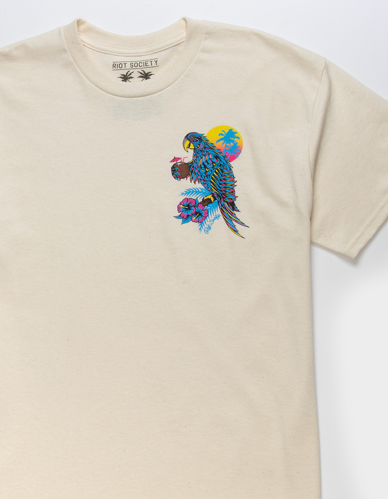 RIOT SOCIETY Parrot Paradise Mens Tee image number 1