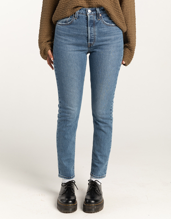 LEVI'S 501 Skinny Womens Jeans - Blue Its True Alternative Image