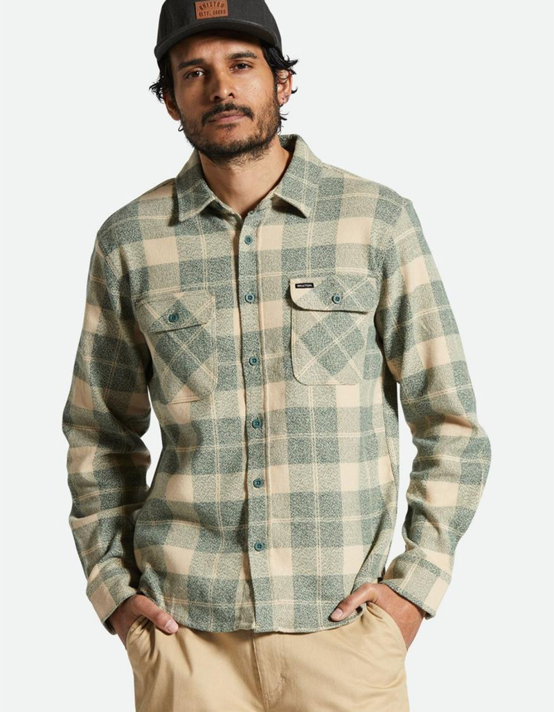 BRIXTON Bowery Stretch Mens Flannel image number 1