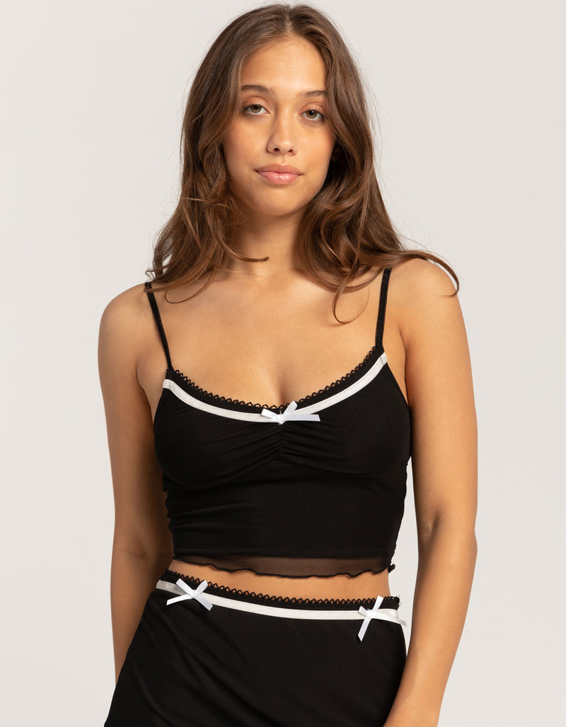 RSQ Womens Mesh Bow Cami image number 0