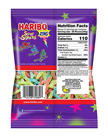 HARIBO Sour S'ghetti Gummy Candy