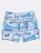 RSQ Mens Vacation Scene 5" Swim Shorts image number 7
