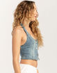 RSQ Womens Denim Halter Top image number 3