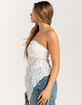 BDG Urban Outfitters Lace Y2K Asymmetrical Womens Bandeau Top image number 3