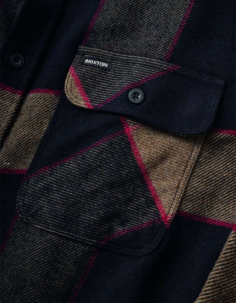 BRIXTON Bowery Mens Flannel Shirt image number 2