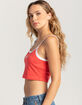RUSTY Lucy Contrast Womens Baby Tank Top image number 2