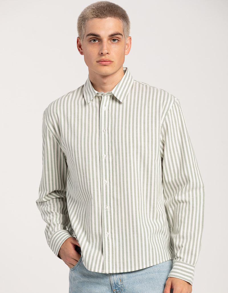 RSQ Mens Striped Oxford Shirt image number 2