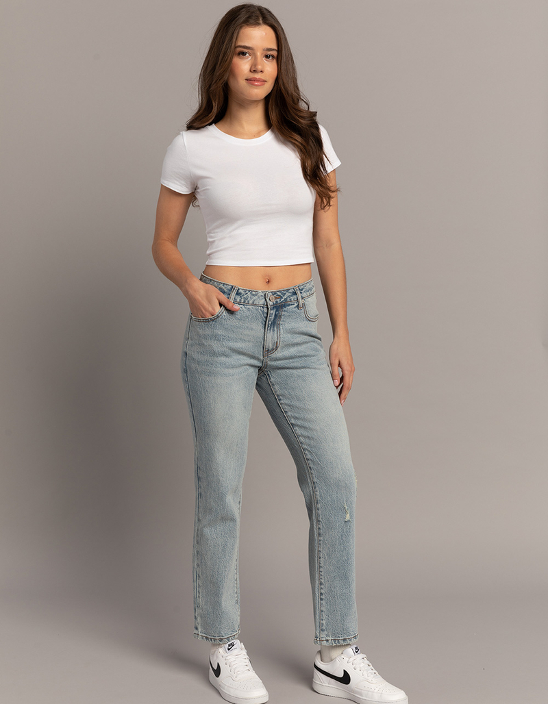 RSQ Womens Low Rise Straight Jeans image number 0