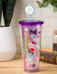 SANRIO 24 oz Hello Kitty & Friends Cold Cup with Lid and Topper Straw image number 1