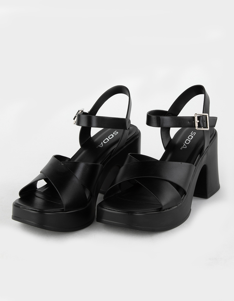 SODA Touch Womens Platform Heel Sandals image number 0