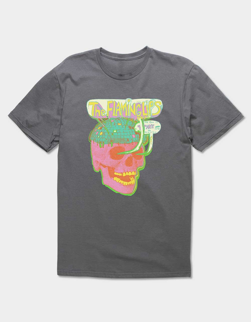 THE FLAMING LIPS Disco Skull Unisex Tee image number 0