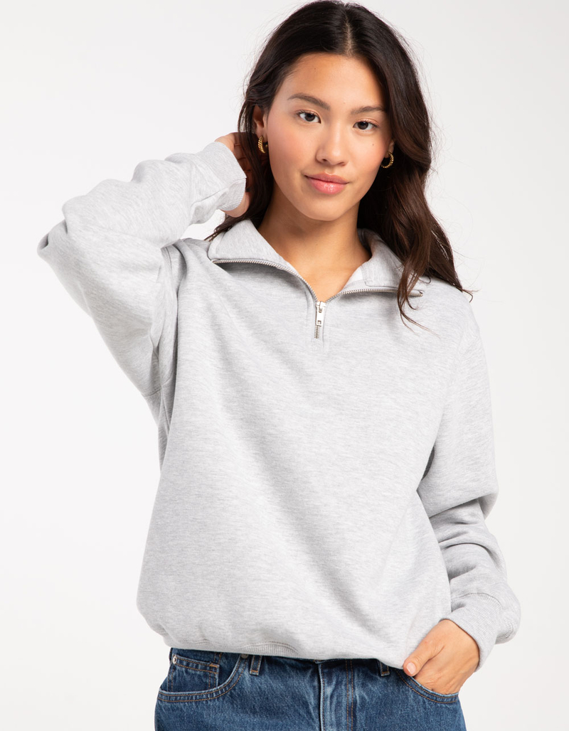 TILLYS Quarter Zip Womens Sweatshirt image number 1