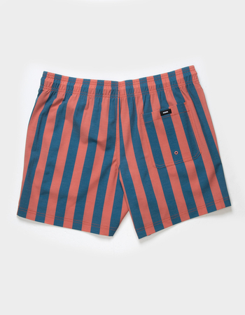 RSQ Mens 2 Color Stripe 5" Swim Shorts