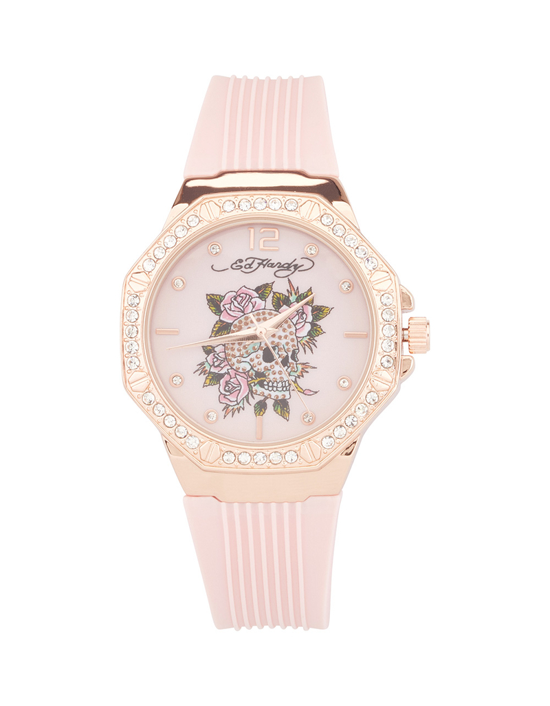 ED HARDY Skull Rose Watch image number 0
