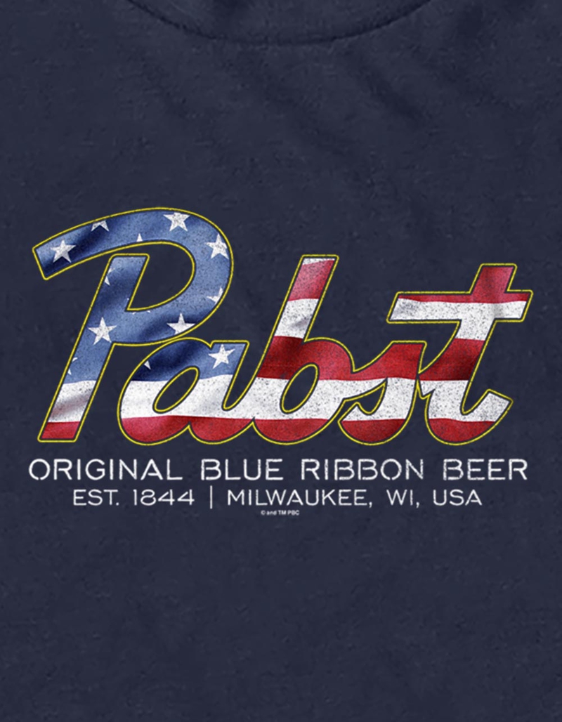 PABST BLUE RIBBON Patriotic Letters Unisex Tee image number 1