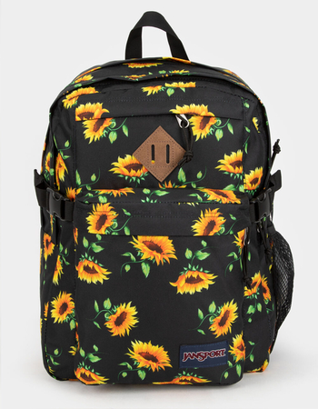 JANSPORT Main Campus Sunflower Black Backpack Primary Image