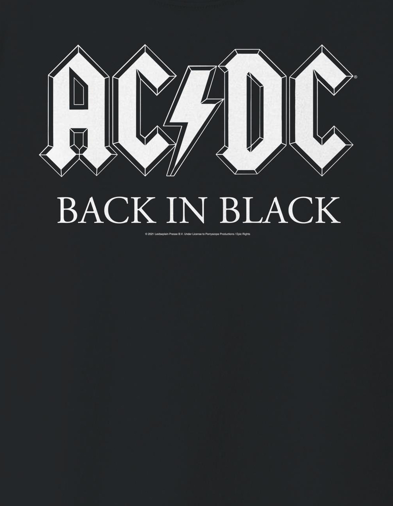 AC/DC Back In Black Unisex Kids Tee image number 1