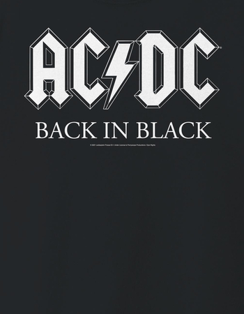 AC/DC Back In Black Unisex Kids Tee