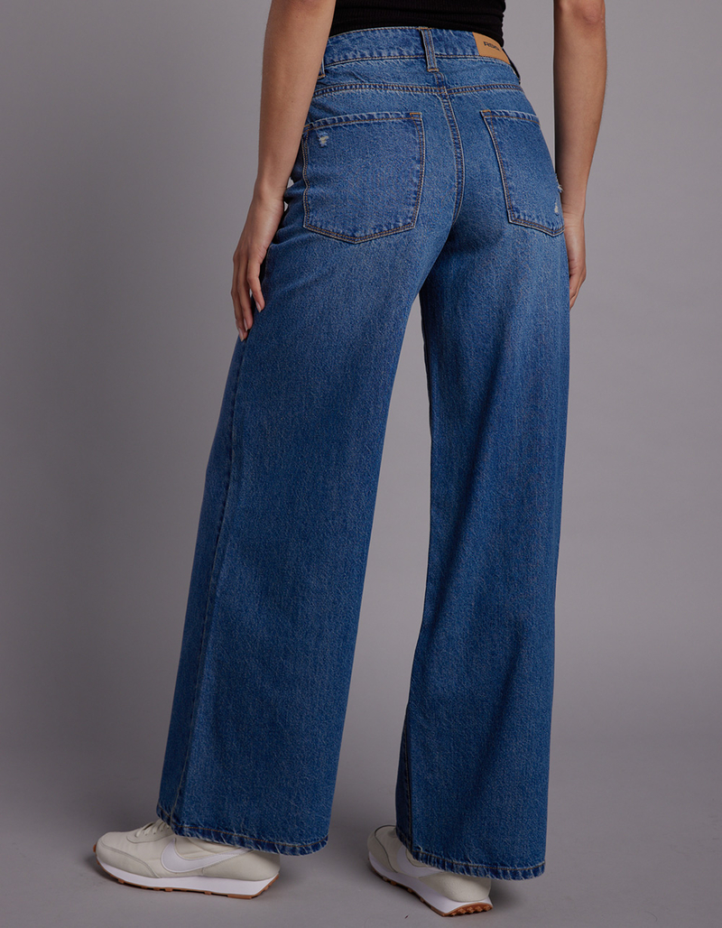 RSQ Womens High Rise Wide Leg Jeans image number 3