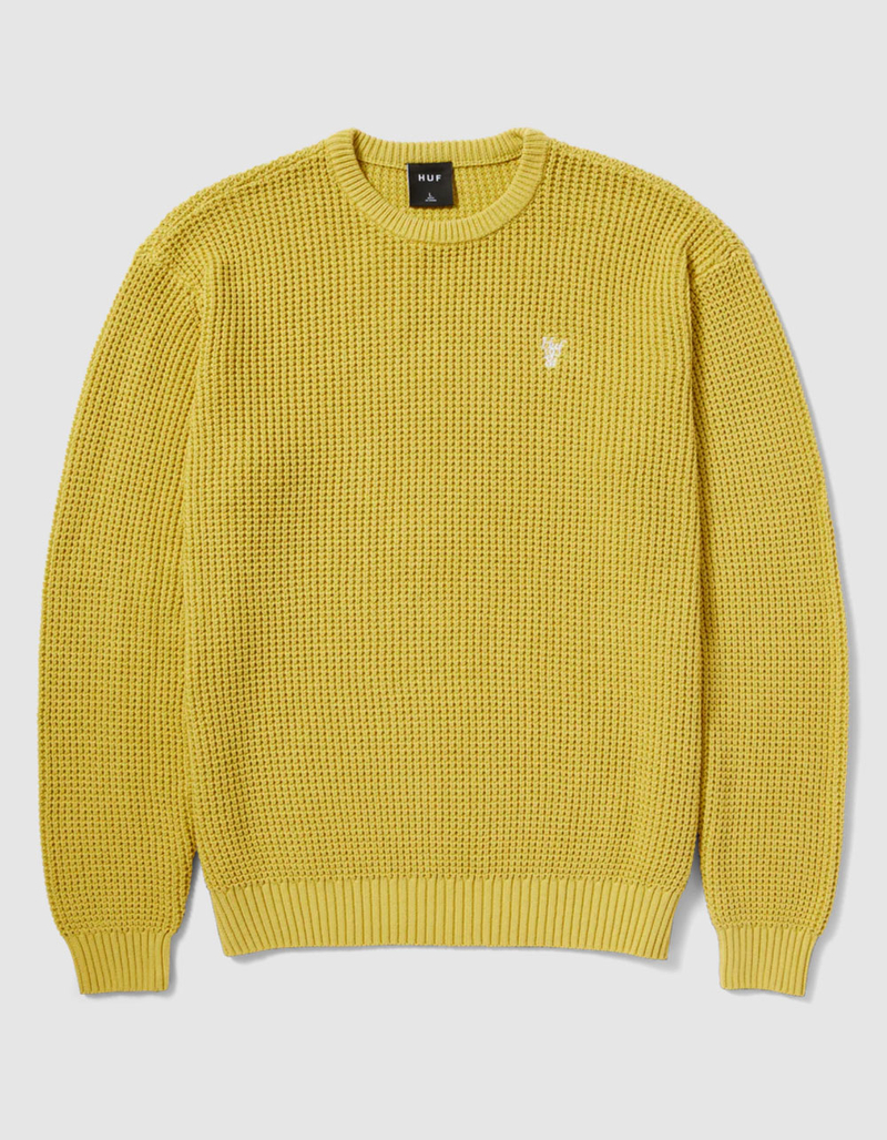 HUF Filmore Mens Waffle Knit Sweater image number 1