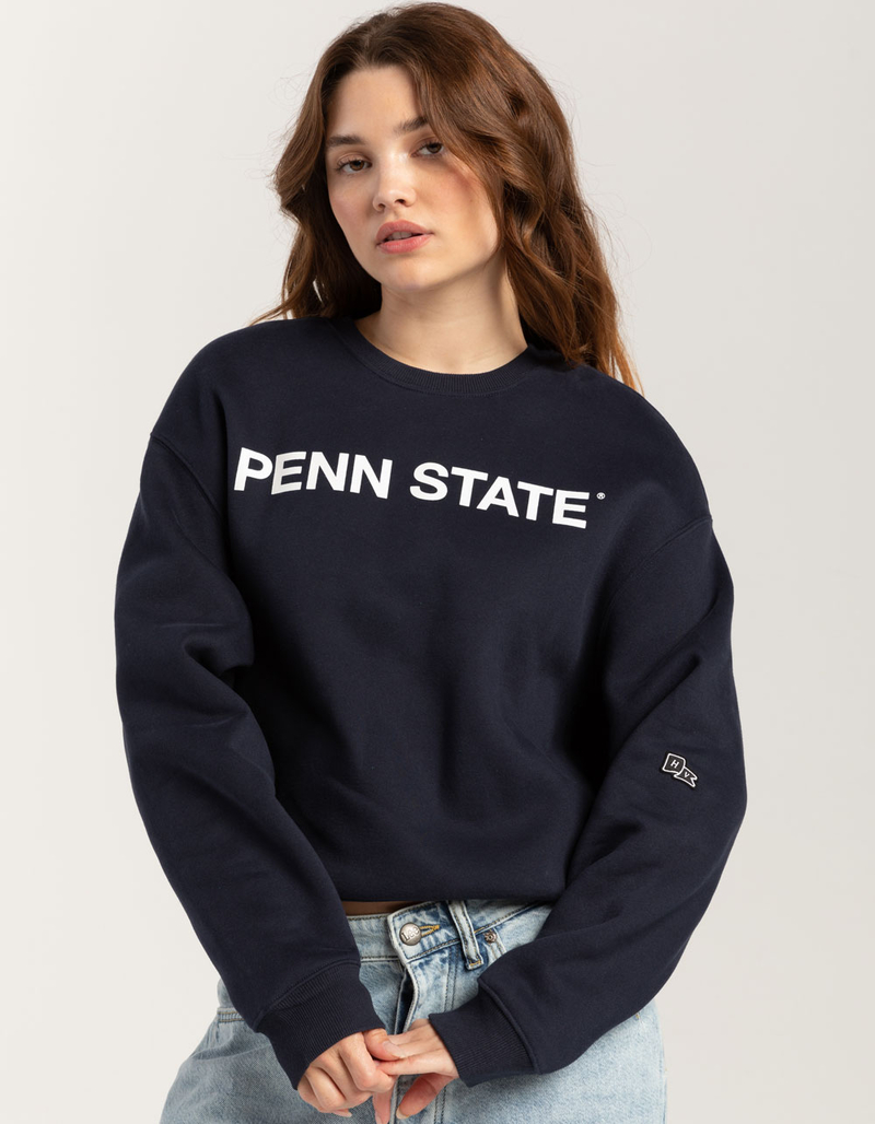 HYPE AND VICE Penn State University Womens Crewneck Sweatshirt image number 0