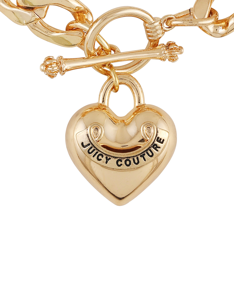 JUICY COUTURE Chain Heart Pendant Bracelet image number 3