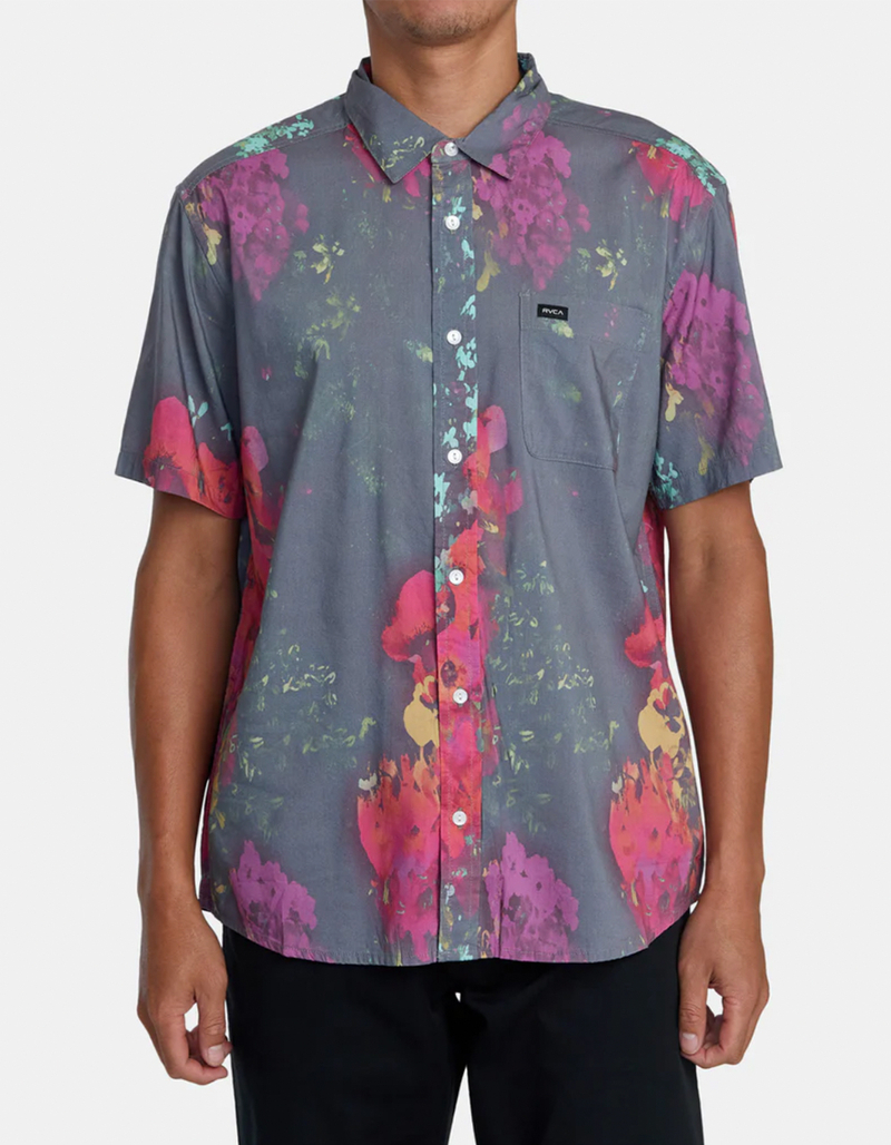 RVCA Love Bomb Mens Button Up Shirt image number 0