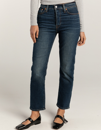 LEVI'S Wedgie Straight Womens Jeans - Indigo Here We Go Alternative Image