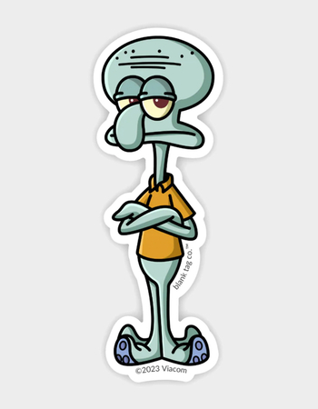 BLANK TAG CO. The Squidward Tentacles Sticker