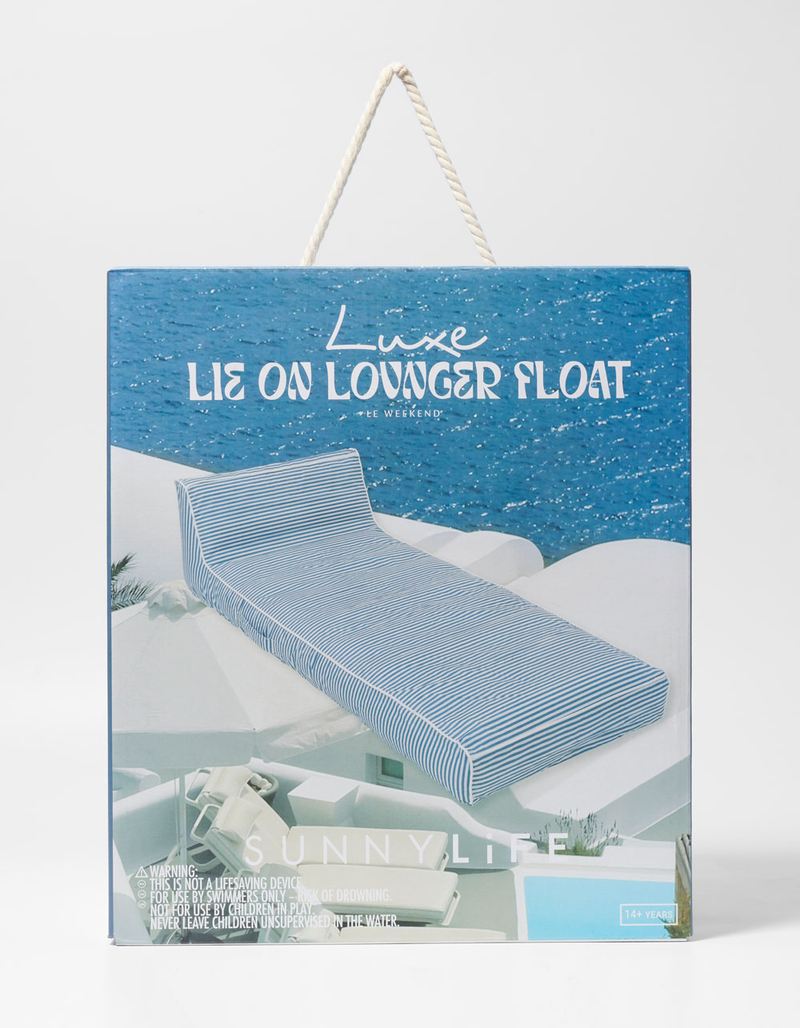 SUNNYLIFE Le Weekend Luxe Lie-On Lounger Float image number 3
