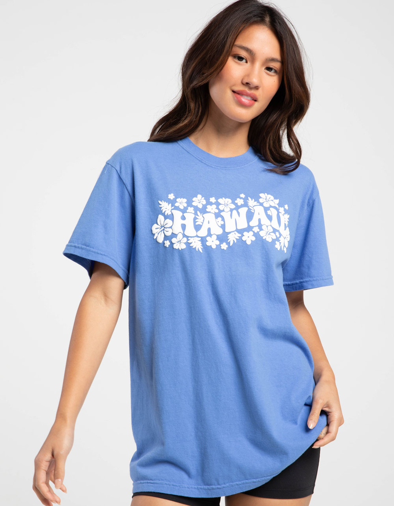 RIOT SOCIETY Hawaii Puff Ink Womens Tee image number 0