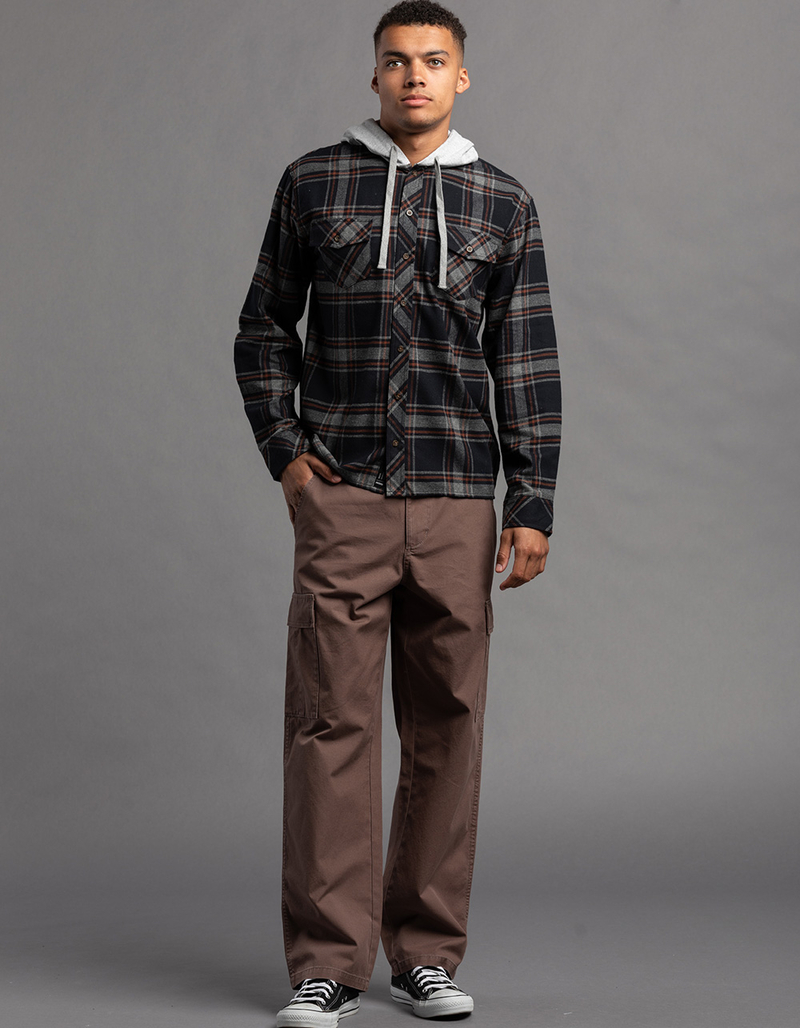 RSQ Mens Plaid Hooded Flannel image number 4