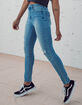 RSQ Curvy Womens Light Wash High Rise Skinny Jeans image number 5