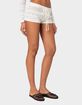 EDIKTED Betsy Tie Front Knitted Shorts image number 2