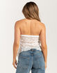 BDG Urban Outfitters Lace Y2K Asymmetrical Womens Bandeau Top image number 4