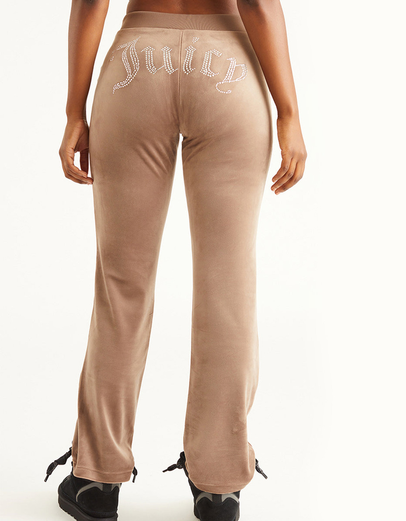 JUICY COUTURE OG Big Bling Womens Velour Track Pants image number 0