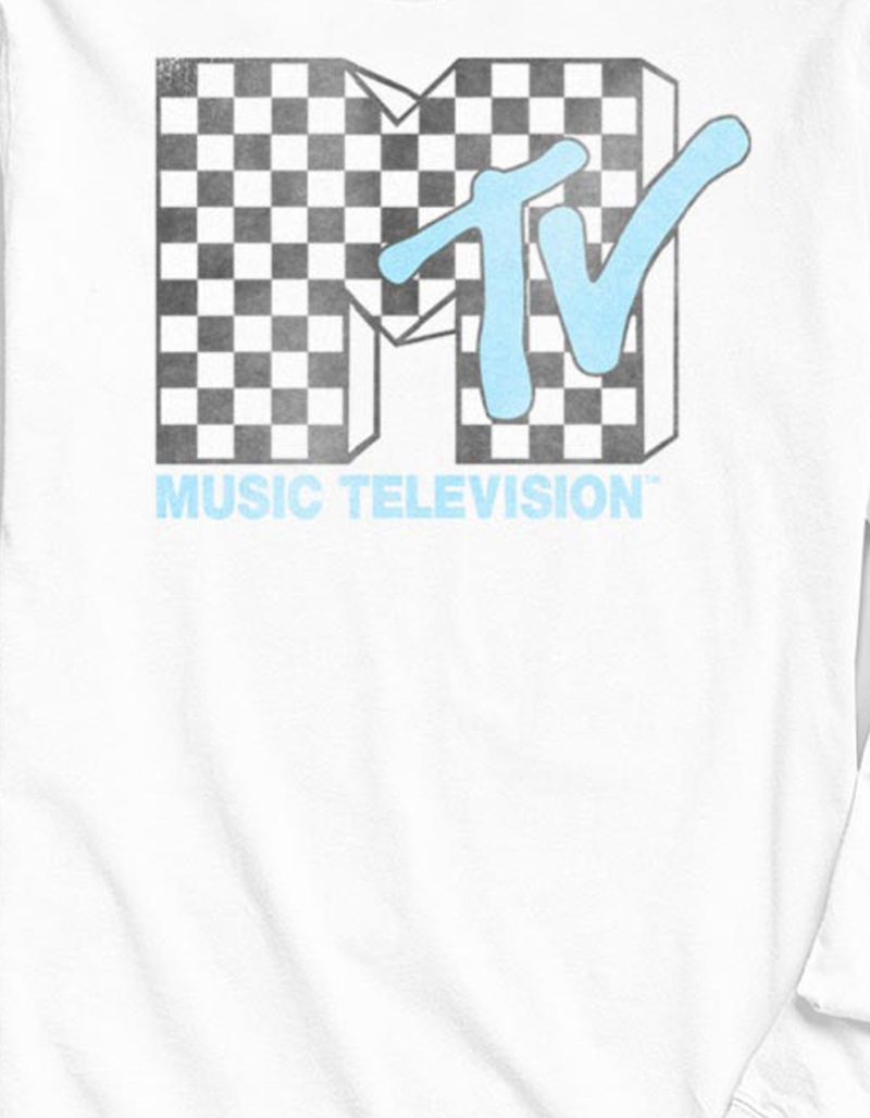 MTV Checkered Logo Unisex Long Sleeve Tee image number 1