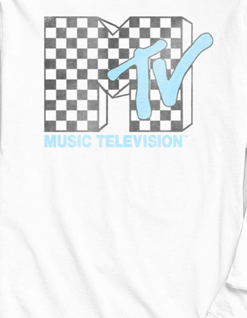 MTV Checkered Logo Unisex Long Sleeve Tee