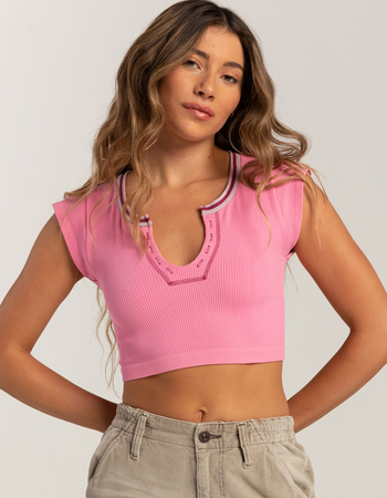 BDG Urban Outfitters Seamless Go For Gold Womens Crop Top Primary Image