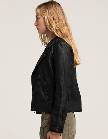 BLANK NYC Vegan Leather Moto Womens Jacket