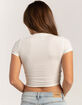 RSQ Womens Pointelle Cherub Baby Tee image number 5
