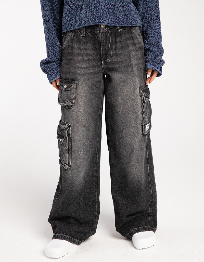 BDG Urban Outfitters Y2K Low Rise Womens Cargo Jeans image number 1