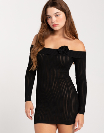 MOTEL Off The Shoulder Mirabell Womens Dress