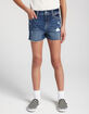 RSQ Girls Vintage High Rise Stitch Shorts image number 4