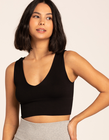 TILLYS Seamless Deep V Womens Tank Top Primary Image